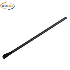 CONF 250 CANNUCCE CUCCHIAIO CARTA COMPOSTABILI NERO 20CM