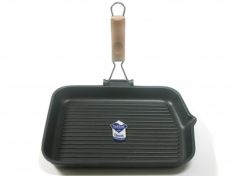 BISTECCHIERA SAPORELLA IN ALLUMINIO CON MANICO CM 36 X 26