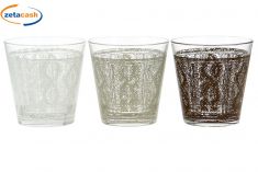 BICCHIERI NADIA IN VETRO SWEATER CC250, 6 PEZZI