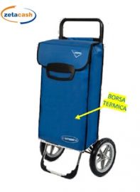 CARRELLO PORTA SPESA MOD SUPER LARGE CON 2 RUOTE