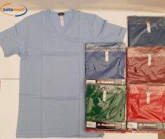 T-SHIRT SCOLLO V TAGLIE E COLORI ASSORTITI