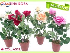 PIANTINA ARTIFICIALE ROSA