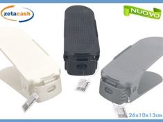 SALVASPAZIO PORTA SCARPE IN PLASTICA 2 RIPIANI