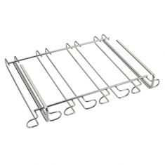 SOTTORIPIANO PORTABICCHIERI A CALICE IN ACCIAIO INOX