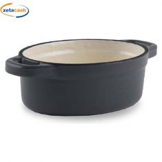 MINI CASSERUOLA IN GHISA CM. 12,5 GRIGIO