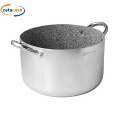 PENTOLA IN ALLUMINIO EFF PIETRA AD INDUZIONE DIAM 26 CM