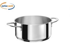 PENTOLA DIVINA IN ACCIAIO INOX DIAMETRO CM 22 CON DUE MANICI