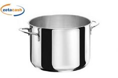 DIVINA PENTOLA ACCIAIO INOX DIAMETRO CM 24 CON DUE MANICI