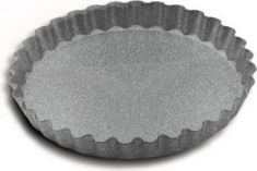 TORTIERA CROSTATA ACCIAO GRIGIO 28x28x4 cm