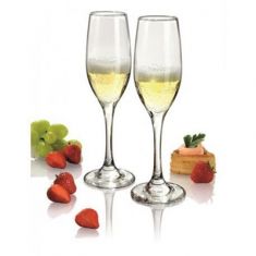 FLUTE IN VETRO TRASPARENTE DUCALE 17 CL , 6 PEZZI