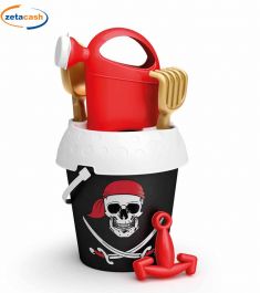 SECCHIELLO PIRATI CON ACCESSORI