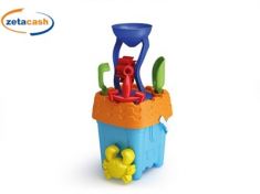 SECCHIELLO A FORMA DI CASTELLO CON MULINO DIAM. 18 CM.