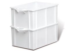 CONTENITORE SOVRAPPONIBILE BIANCO 62 X 40 CM