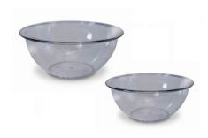 INSALATIERA IN PLASTICA TRASPARENTE PER ALIMENTI D. 24 cm.