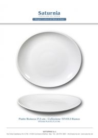 PIATTO BISTECCA TIVOLI BIANCO DIAM 27,5 CM