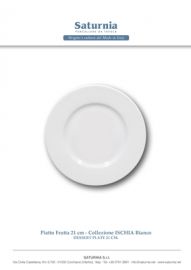 PIATTO FRUTTA ISCHIA BIANCO IN PORCELLANA