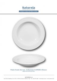 PIATTO FONDO CAPRERA BIANCO SATURNIA