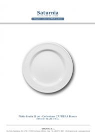 PIATTO FRUTTA CAPRERA COL. BIANCO SATURNIA