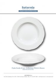 PIATTO FONDO BIANCO PRAGA SATURNIA