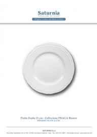 PIATTO FRUTTA PRAGA BIANCO 21 cm