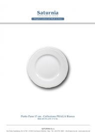 PIATTO PANE PRAGA CM 17 COL. BIANCO