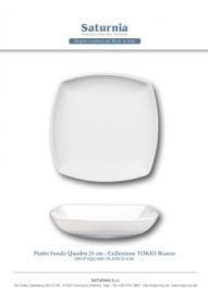 PIATTO FONDO TOKIO BIANCO SATURNIA