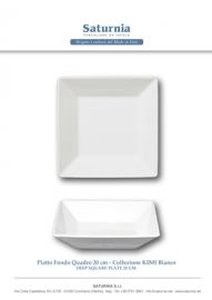 PIATTO FONDO KIMI BIANCO CM. 20