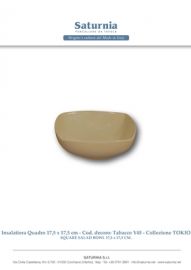 CALOTTA QUADRO TOKIO TABACCO CM. 17 SATURNIA