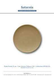 PIATTO FRUTTA SIVIGLIA TABACCO DIAM 21 CM