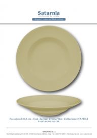 PIATTO PASTA BOWL CREMA DIAM 26,5 SATURNIA