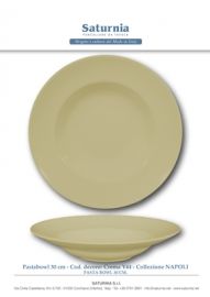 BOWL PASTA NAPOLI CREMA CM. 30 SATURNIA