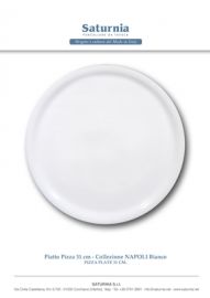 PIATTO PIZZA NAPOLI 31 BIANCO SATURNIA