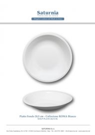 PIATTO FONDO ROMA BIANCO SATURNIA