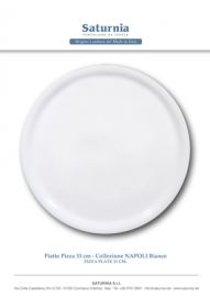 PIATTO PIZZA NAPOLI BIANCO DIAM 33 CM