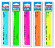 RIGA CM 17 COLORI FLUO IN PLASTICA