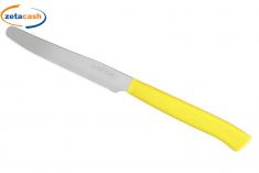 COLTELLI IN ACCIAIO CON MANICO GIALLO 6 PEZZI