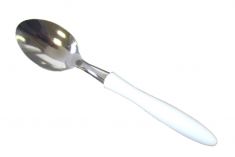 CUCCHIAIO IN ACCIAIO INOX 6 PEZZI CON MANICO BIANCO