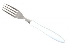 FORCHETTE IN ACCIAIO INOX 6 PEZZI CON MANICO BIANCO