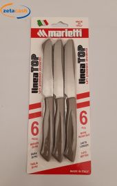 COLTELLI LINEA TOP 6 PEZZI MANICO TORTORA