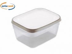 CONTENITORE FRIGO IN PLASTICA BIANCO TORTORA CHIARO