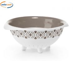 SCOLAPASTA BIANCO TORTORA DIAM 28 CM