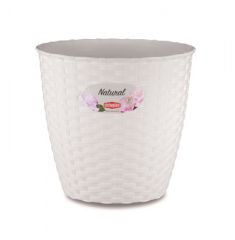 VASO NATURAL BIANCO DIAM 19 CM