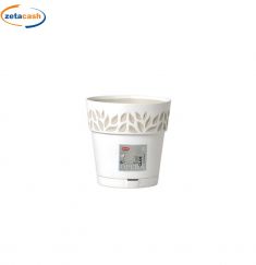 VASO OPERA CLOE CON SOTTOVASO H. 15 BIANCO