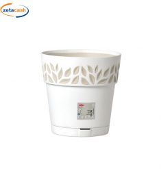 VASO OPERA CLOE CON SOTTOVASO H. 25 BIANCO