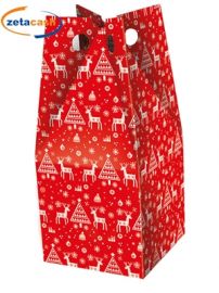 SCATOLA NATALIZIA ROSSA A PUNTA