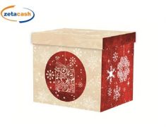 SCATOLA NATALIZIA LITTLE JOY CON COPERCHIO CM 39 X 30 x 33