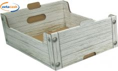 CASSETTA CARTONE LEGNO BIANCO