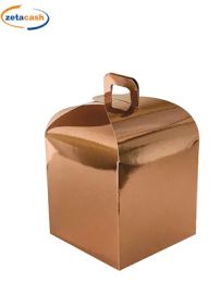 SCATOLA PORTA PANETTONE METALLIZZATO RAME