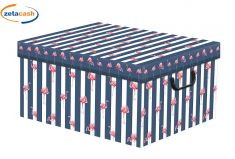 SCATOLA FLAMINGO PER ROBA CM 50X39X25