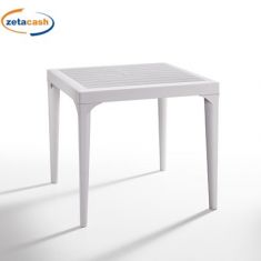 TAVOLO MALMO BIANCO PIANO EFF LEGNO H74X80X80CM